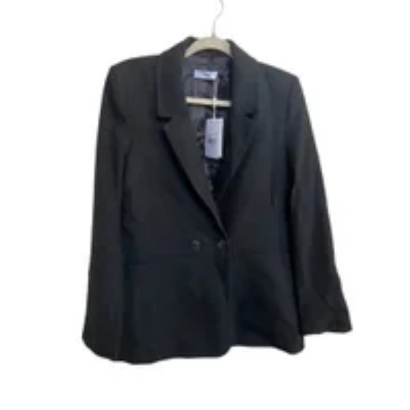 NWT Anine Bing Madeleine Blazer black size medium. - Picture 3 of 4